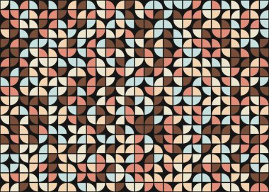 Soyut Geometrik Desen üretken hesaplama sanatı çizimi