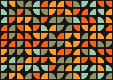 Soyut Geometrik Desen üretken hesaplama sanatı çizimi