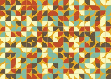 Soyut Geometrik Desen üretken hesaplama sanatı çizimi