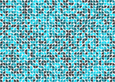 Soyut Geometrik Desen üretken hesaplama sanatı çizimi