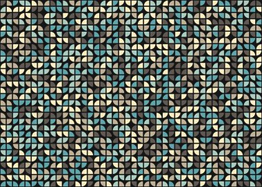 Soyut Geometrik Desen üretken hesaplama sanatı çizimi