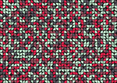 Soyut Geometrik Desen üretken hesaplama sanatı çizimi