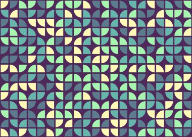 Soyut Geometrik Desen üretken hesaplama sanatı çizimi