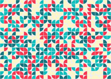 Soyut Geometrik Desen üretken hesaplama sanatı çizimi