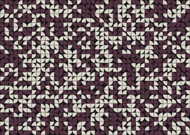 Soyut Geometrik Desen üretken hesaplama sanatı çizimi