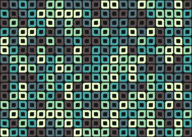 Soyut Geometrik Desen üretken hesaplama sanatı çizimi