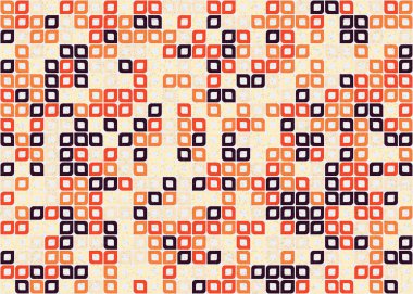 Soyut Geometrik Desen üretken hesaplama sanatı çizimi