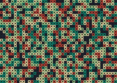 Soyut Geometrik Desen üretken hesaplama sanatı çizimi