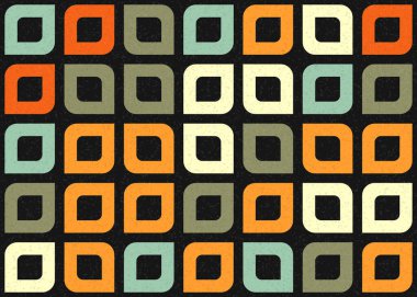 Soyut Geometrik Desen üretken hesaplama sanatı çizimi