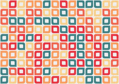 Soyut Geometrik Desen üretken hesaplama sanatı çizimi