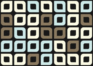 Soyut Geometrik Desen üretken hesaplama sanatı çizimi