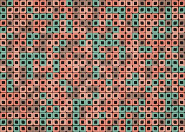 Soyut Geometrik Desen üretken hesaplama sanatı çizimi