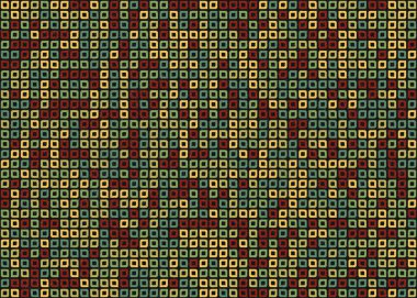 Soyut Geometrik Desen üretken hesaplama sanatı çizimi