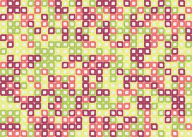 Soyut Geometrik Desen üretken hesaplama sanatı çizimi