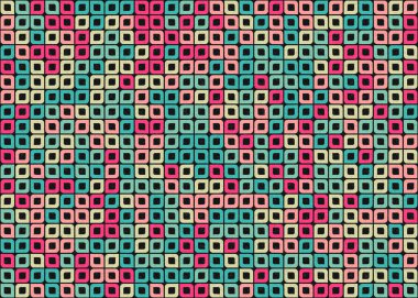 Soyut Geometrik Desen üretken hesaplama sanatı çizimi