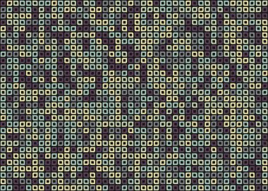 Soyut Geometrik Desen üretken hesaplama sanatı çizimi