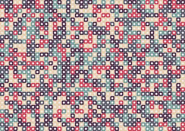 Soyut Geometrik Desen üretken hesaplama sanatı çizimi