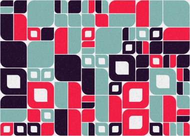 Soyut Geometrik Desen üretken hesaplama sanatı çizimi