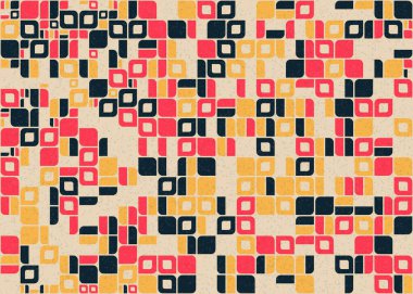 Soyut Geometrik Desen üretken hesaplama sanatı çizimi