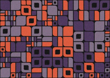 Soyut Geometrik Desen üretken hesaplama sanatı çizimi