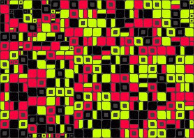 Soyut Geometrik Desen üretken hesaplama sanatı çizimi