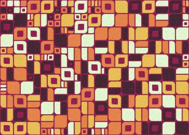 Soyut Geometrik Desen üretken hesaplama sanatı çizimi