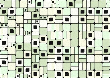 Soyut Geometrik Desen üretken hesaplama sanatı çizimi