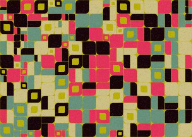 Soyut Geometrik Desen üretken hesaplama sanatı çizimi