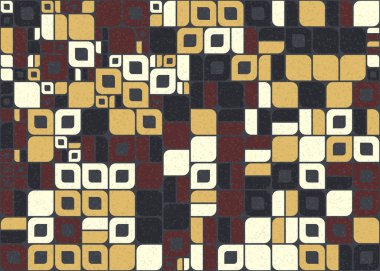 Soyut Geometrik Desen üretken hesaplama sanatı çizimi