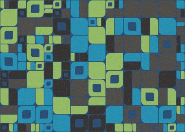 Soyut Geometrik Desen üretken hesaplama sanatı çizimi