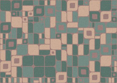 Soyut Geometrik Desen üretken hesaplama sanatı çizimi