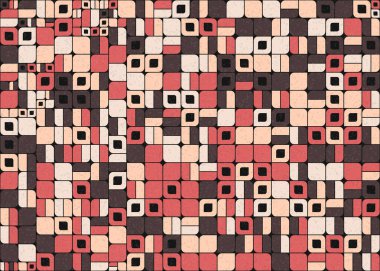 Soyut Geometrik Desen üretken hesaplama sanatı çizimi