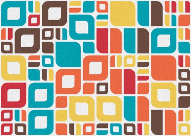 Soyut Geometrik Desen üretken hesaplama sanatı çizimi