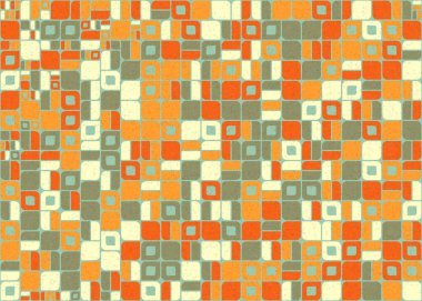 Soyut Geometrik Desen üretken hesaplama sanatı çizimi