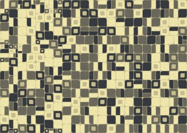 Soyut Geometrik Desen üretken hesaplama sanatı çizimi