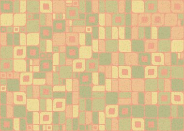 Soyut Geometrik Desen üretken hesaplama sanatı çizimi