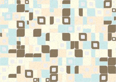 Soyut Geometrik Desen üretken hesaplama sanatı çizimi