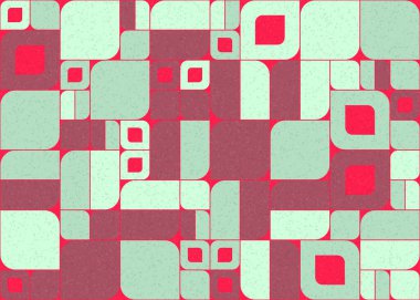 Soyut Geometrik Desen üretken hesaplama sanatı çizimi