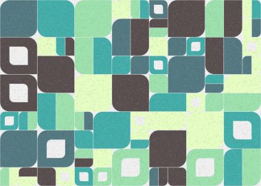 Soyut Geometrik Desen üretken hesaplama sanatı çizimi