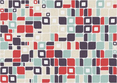 Soyut Geometrik Desen üretken hesaplama sanatı çizimi