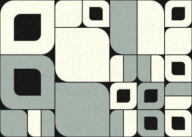 Soyut Geometrik Desen üretken hesaplama sanatı çizimi