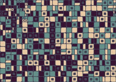 Soyut Geometrik Desen üretken hesaplama sanatı çizimi