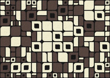 Soyut Geometrik Desen üretken hesaplama sanatı çizimi