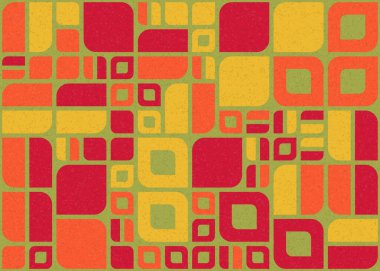 Soyut Geometrik Desen üretken hesaplama sanatı çizimi