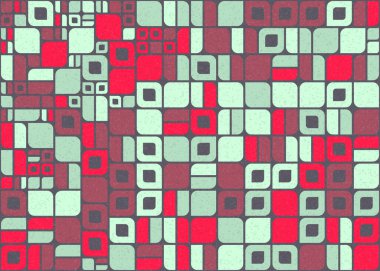 Soyut Geometrik Desen üretken hesaplama sanatı çizimi