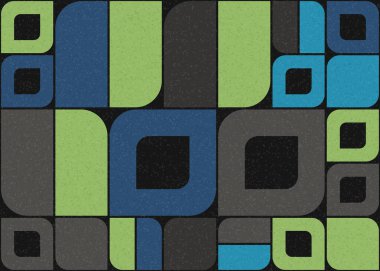 Soyut Geometrik Desen üretken hesaplama sanatı çizimi