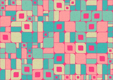 Soyut Geometrik Desen üretken hesaplama sanatı çizimi