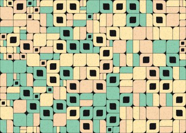 Soyut Geometrik Desen üretken hesaplama sanatı çizimi