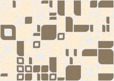 Soyut Geometrik Desen üretken hesaplama sanatı çizimi