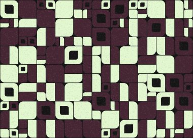 Soyut Geometrik Desen üretken hesaplama sanatı çizimi